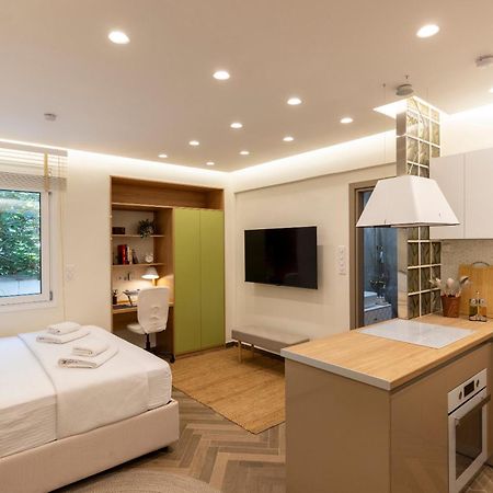 Studio Flat 21 At Evangelismos Metro Stn Athen Exterior foto