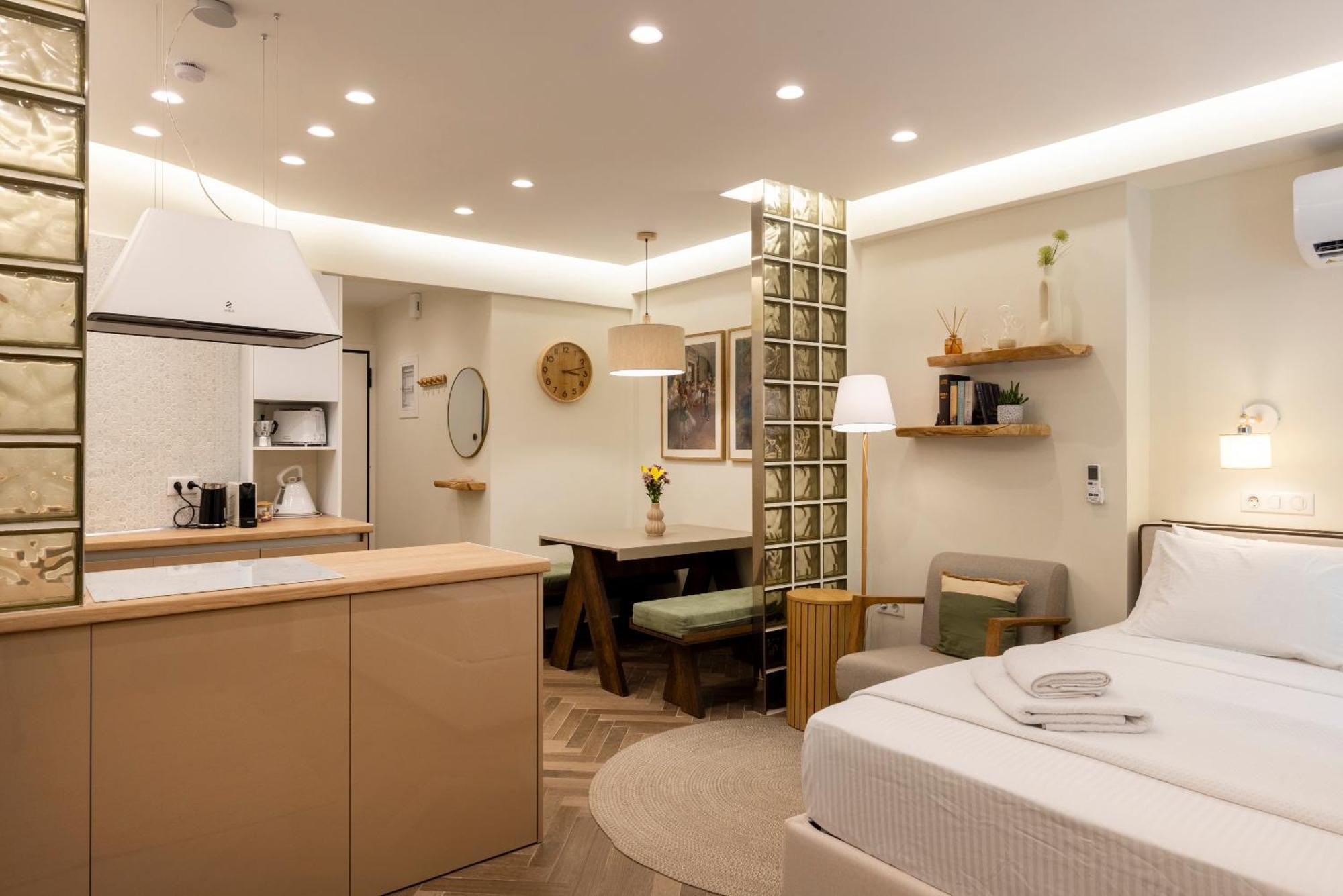 Studio Flat 21 At Evangelismos Metro Stn Athen Exterior foto