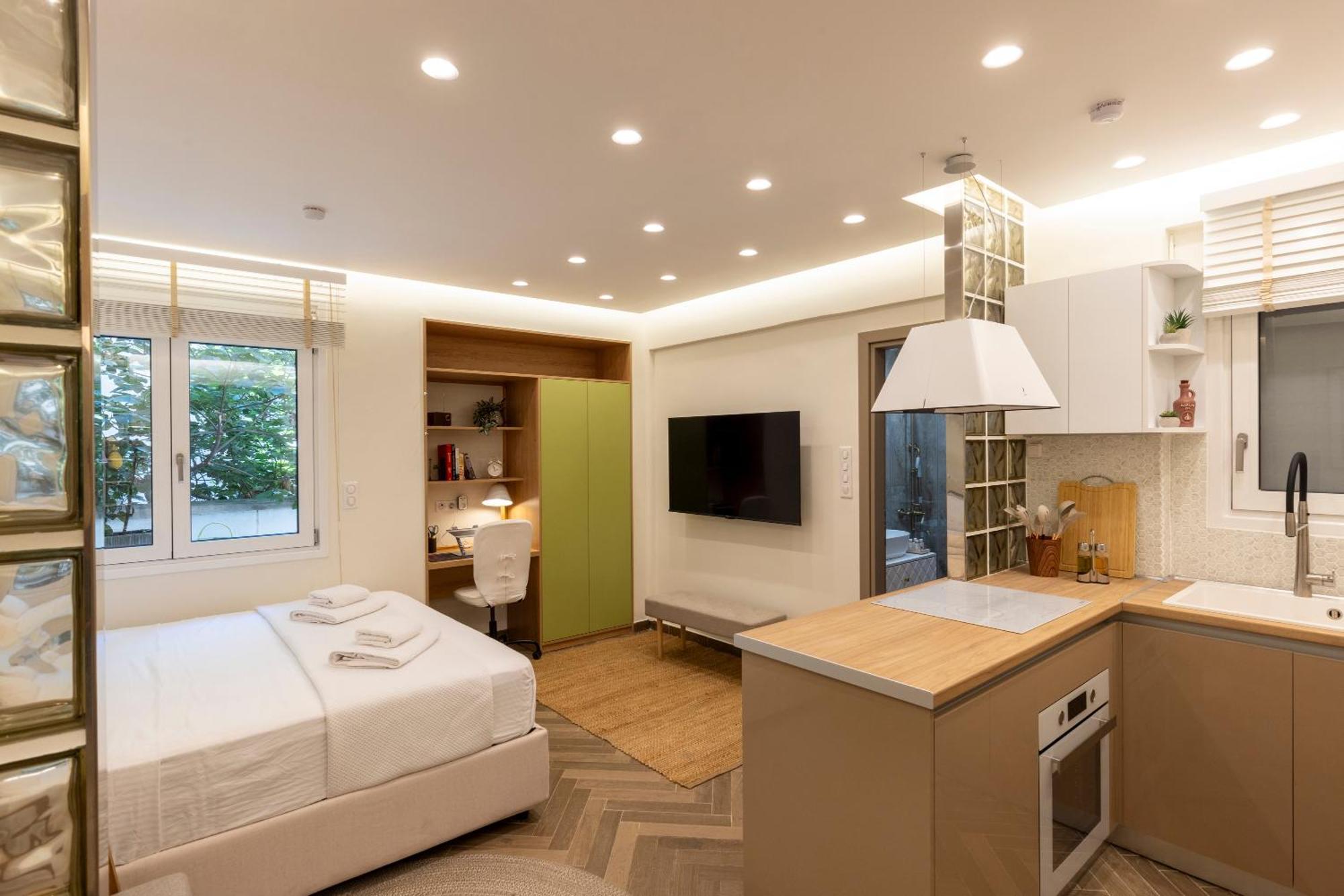 Studio Flat 21 At Evangelismos Metro Stn Athen Exterior foto