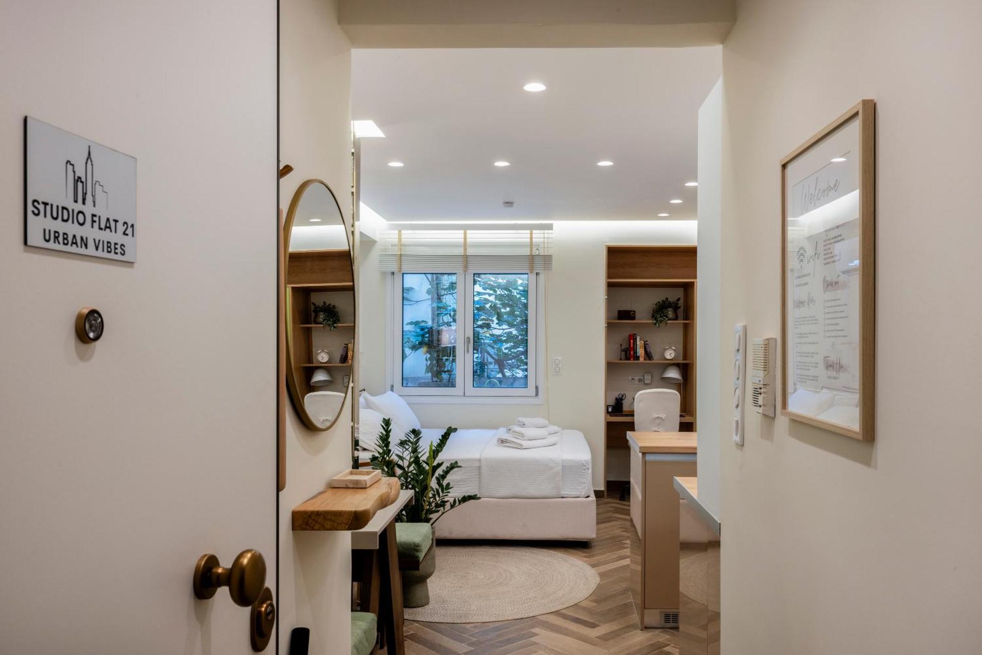 Studio Flat 21 At Evangelismos Metro Stn Athen Exterior foto